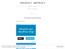 Tablet Screenshot of abstractabstract.wordpress.com