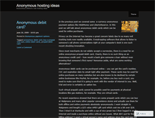 Tablet Screenshot of anonymoushosting.wordpress.com