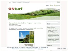 Tablet Screenshot of onturf.wordpress.com