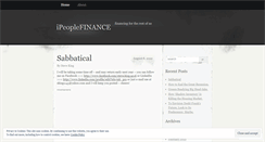 Desktop Screenshot of occupyfinance.wordpress.com