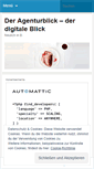 Mobile Screenshot of agenturblick.wordpress.com