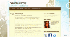Desktop Screenshot of amandacarroll.wordpress.com