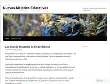 Tablet Screenshot of nuevosmetodoseducativos.wordpress.com