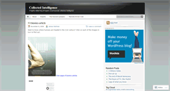 Desktop Screenshot of collectedintelligence.wordpress.com