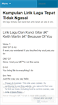 Mobile Screenshot of liriknya.wordpress.com