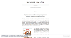 Desktop Screenshot of identitesecrete.wordpress.com