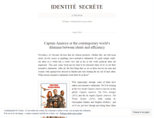 Tablet Screenshot of identitesecrete.wordpress.com