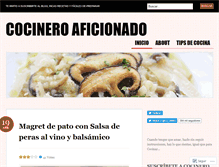 Tablet Screenshot of cocineroaficionado.wordpress.com