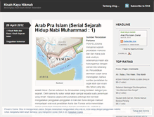 Tablet Screenshot of kisahkayahikmah.wordpress.com