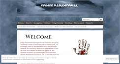 Desktop Screenshot of fringeparanormal.wordpress.com