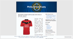 Desktop Screenshot of phillyunionfooty.wordpress.com