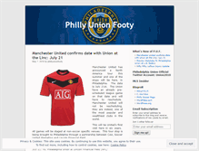 Tablet Screenshot of phillyunionfooty.wordpress.com