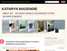 Tablet Screenshot of kathrynmagendie.wordpress.com