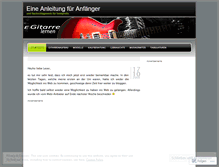 Tablet Screenshot of egitarrelernen.wordpress.com