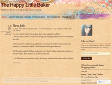 Tablet Screenshot of happylittlebaker.wordpress.com