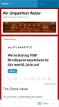 Mobile Screenshot of anunperfectactor.wordpress.com