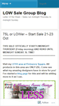 Mobile Screenshot of lowsale.wordpress.com