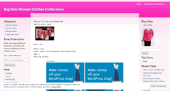 Desktop Screenshot of mybigsizecollections.wordpress.com