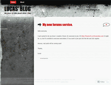 Tablet Screenshot of lucaskblog.wordpress.com