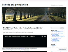 Tablet Screenshot of bruneiankidsays.wordpress.com