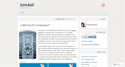 Desktop Screenshot of bim4all.wordpress.com