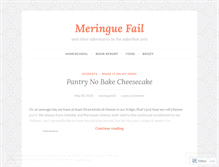 Tablet Screenshot of meringuefail.wordpress.com