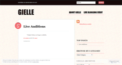 Desktop Screenshot of gielle.wordpress.com