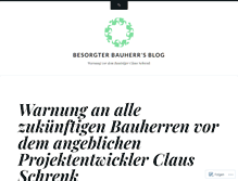 Tablet Screenshot of besorgterbauherr.wordpress.com