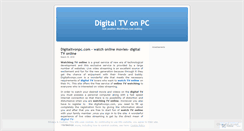 Desktop Screenshot of digitaltvonpc99.wordpress.com