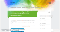 Desktop Screenshot of justnc.wordpress.com