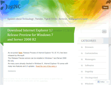 Tablet Screenshot of justnc.wordpress.com