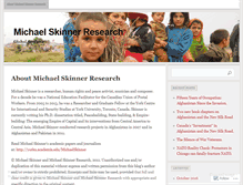 Tablet Screenshot of michaelskinnerresearch.wordpress.com