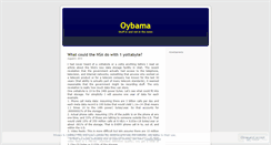 Desktop Screenshot of oybama.wordpress.com
