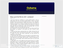 Tablet Screenshot of oybama.wordpress.com