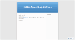 Desktop Screenshot of csarchives.wordpress.com