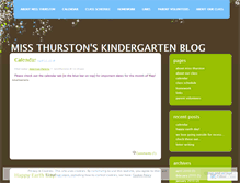 Tablet Screenshot of missthurston.wordpress.com