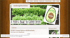 Desktop Screenshot of moderngirlnutrition.wordpress.com