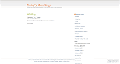 Desktop Screenshot of mushysmumblings.wordpress.com