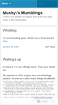 Mobile Screenshot of mushysmumblings.wordpress.com