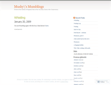 Tablet Screenshot of mushysmumblings.wordpress.com