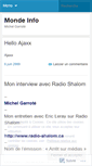 Mobile Screenshot of mondeinfoo.wordpress.com