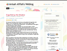 Tablet Screenshot of anisahafifah.wordpress.com