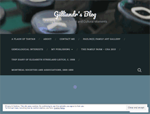 Tablet Screenshot of gilliandr.wordpress.com