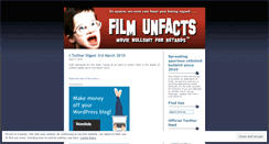 Desktop Screenshot of filmunfacts.wordpress.com