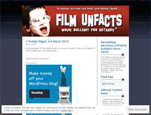 Tablet Screenshot of filmunfacts.wordpress.com