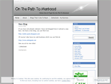 Tablet Screenshot of onthepathtomanhood.wordpress.com