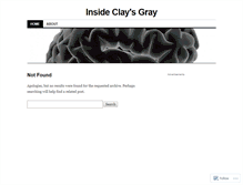 Tablet Screenshot of claysgray.wordpress.com