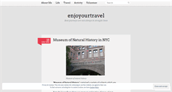 Desktop Screenshot of enjoyourtravel.wordpress.com