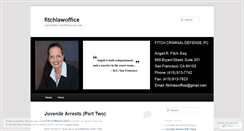 Desktop Screenshot of fitchlawoffice.wordpress.com