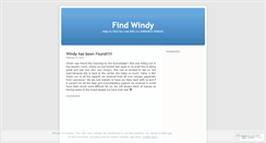 Desktop Screenshot of findwindy.wordpress.com